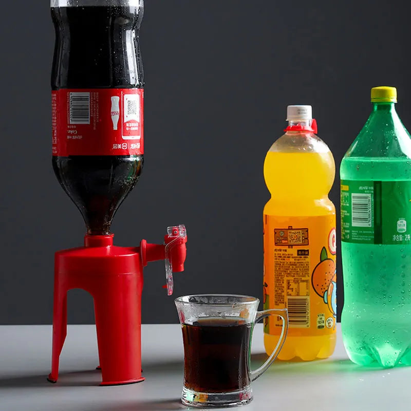 Torneira mágica, refrigerante, cola, bebida, dispensador de água para festa, escritório, bar, cozinha, máquina de beber de cabeça para baixo, utensílios para casa, imperdível